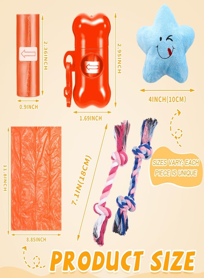 مجموعة سيمجوينج المكونة من 24 قطعة من لوازم حفلات أعياد ميلاد الكلاب، تتضمن ألعابًا تصدر أصواتًا، وحاملًا لأكياس فضلات الكلاب، ولعبة حبل متعددة الألوان للجراء، وألعابًا صغيرة محشوة بأصوات صفير مناسبة للكلاب الصغيرة والمتوسطة الحجم. - Image 2